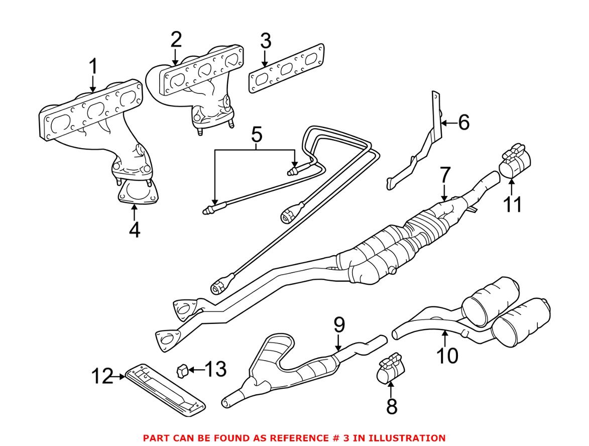 BMW Exhaust Manifold Gasket 11621744252